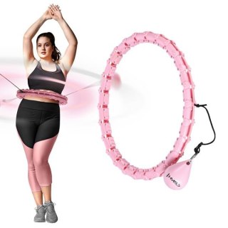 HHW11 PLUS SIZE HULA HOP LIGHT PINK Z WYPUSTKAMI I OBCIĄŻNIKIEM HMS HMS