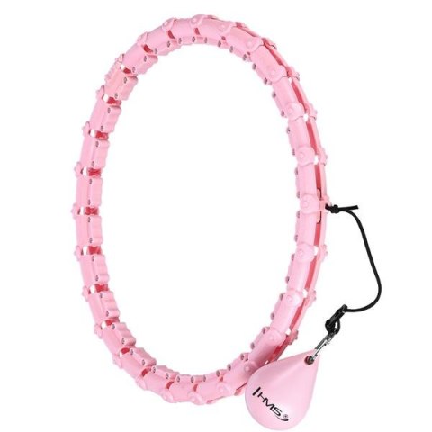 HHW11 PLUS SIZE HULA HOP LIGHT PINK Z WYPUSTKAMI I OBCIĄŻNIKIEM HMS HMS