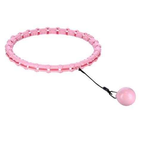 HHW11 PLUS SIZE HULA HOP LIGHT PINK Z WYPUSTKAMI I OBCIĄŻNIKIEM HMS HMS