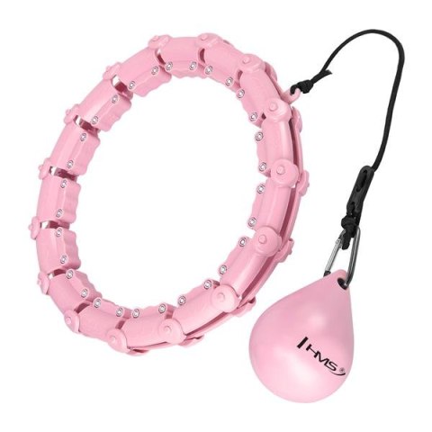 HHW11 PLUS SIZE HULA HOP LIGHT PINK Z WYPUSTKAMI I OBCIĄŻNIKIEM HMS HMS