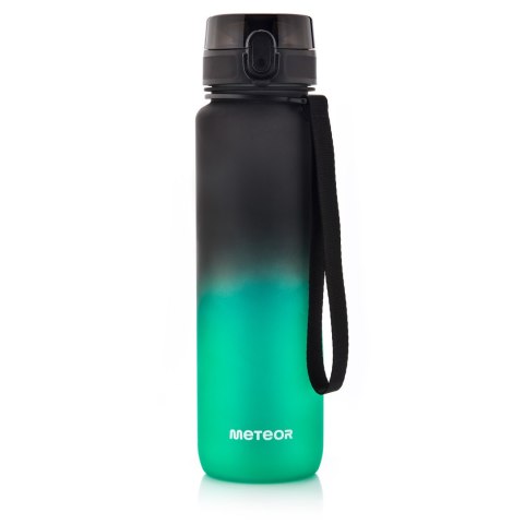 Bidon sportowy Meteor 1000 ml czarny/zielony Meteor