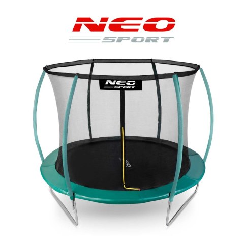 Trampolina ogrodowa 8ft/252cm z siatką, profilowanymi słupkami i drabinką Neo-Sport Neo-Sport