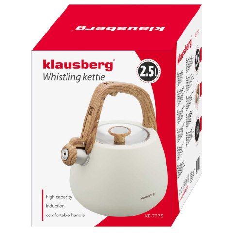 CZAJNIK STALOWY Z GWIZDKIEM 2,5L KLAUSBERG KB-7775 KLAUSBERG