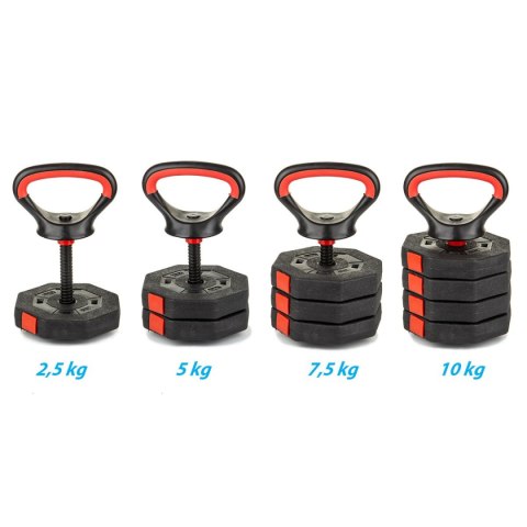 HANTLA KOMPOZYTOWA KETTLEBELL 10 KG(4X2,5KG) EB FIT EB FIT