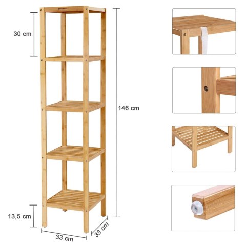 Regał Bambusowy - BCB55Y