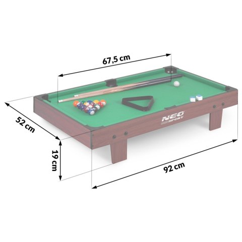 Stół do gry w bilard 92 x 52 x 19 cm NS-806 Neo-Sport