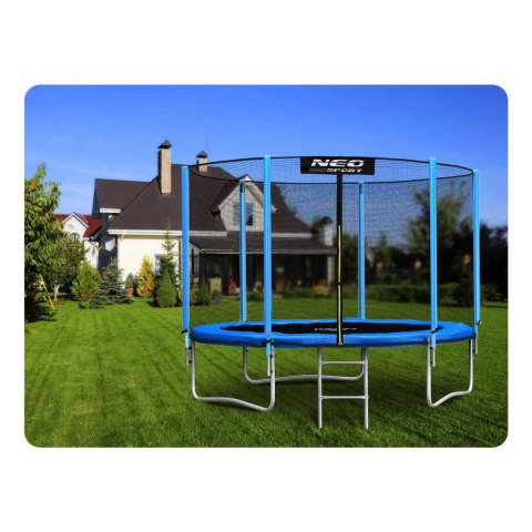 Trampolina ogrodowa 10ft/312cm z siatką zewnętrzną i drabinką Neo-Sport Neo-Sport