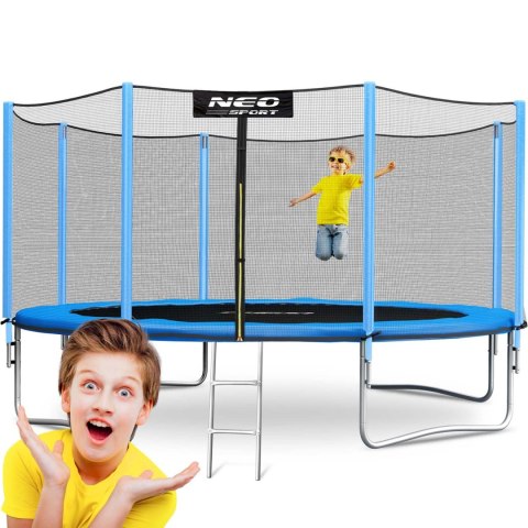 Trampolina ogrodowa 13ft/404cm z siatką zewnętrzną i drabinką Neo-Sport Neo-Sport