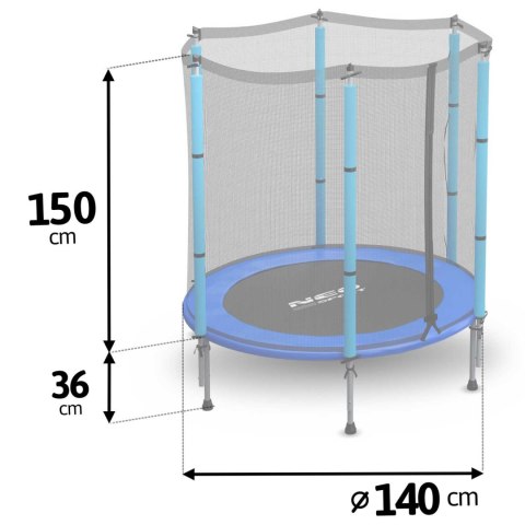 Trampolina ogrodowa dla dzieci 140 cm 4,5ft Neo-Sport Neo-Sport