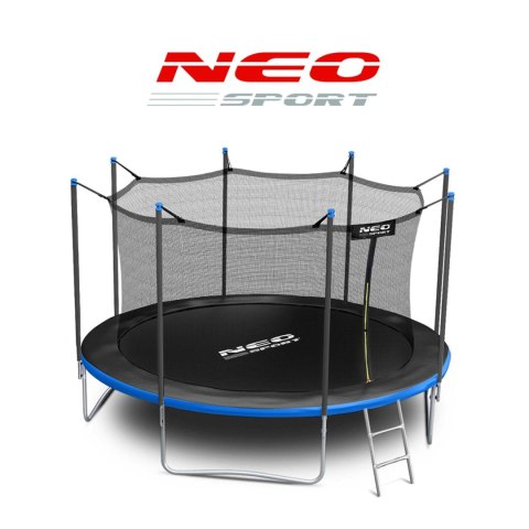 Trampolina ogrodowa 13ft/404cm z siatką wewnętrzną i drabinką Neo-Sport Neo-Sport