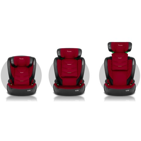 Fotelik samochodowy Nukido Louis czarno-czerwony 15-36 kg ISOFIX Nukido