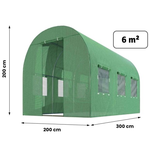 Tunel ogrodowy 2x3m 6m2 Plonos Plonos