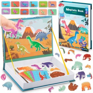 Książka magnetyczna Puzzle Dinozaury RK-770 Ricokids