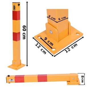 Słupek parkingowy składany 60 cm z kluczami