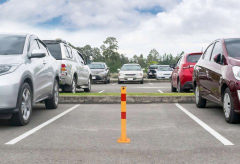 Słupek parkingowy składany 60 cm z kluczami