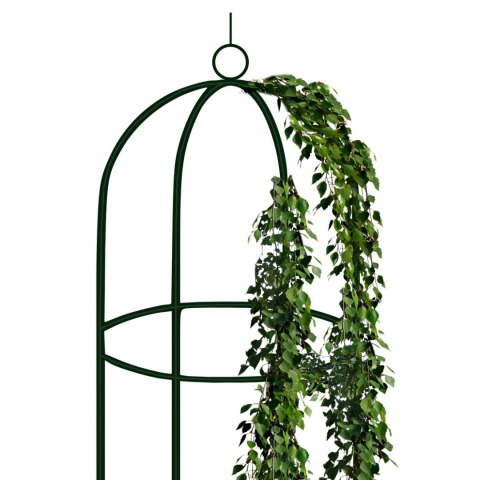 Pergola metalowa kolumna ciemnozielona 190 cm