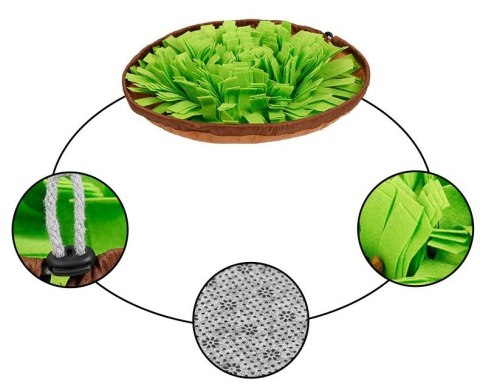 Mata węchowa na przysmaki SNIFFER rozkładana zielona
