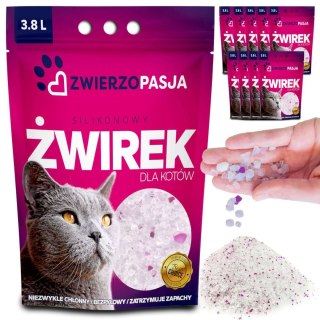 Silikonowy żwirek dla kota ZWIERZOPASJA komplet 10 X 3,8 L