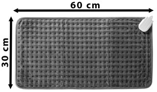 Poduszka mata elektryczna GRETA szara 60x30 cm