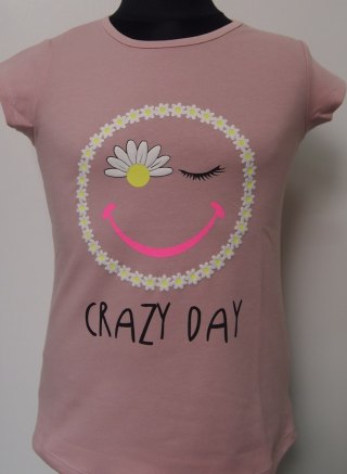 BLUZKA DZIEWCZĘCA CRAZY DAY KR R.128-140 SALE ŻAREK