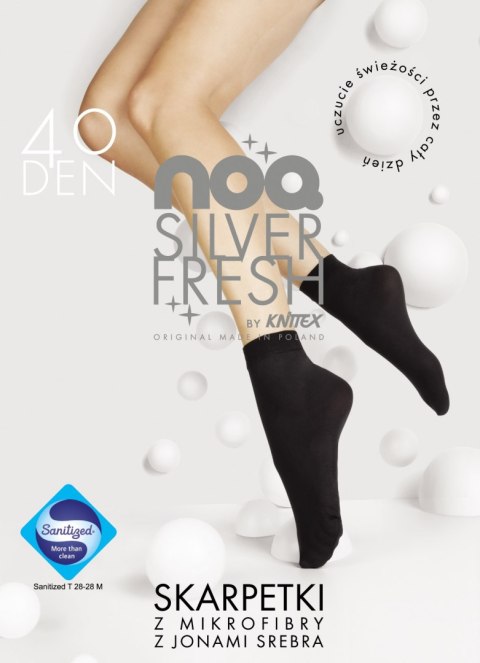 SKARPETKI SILVER FRESH 40 DEN uni nero KNITTEX