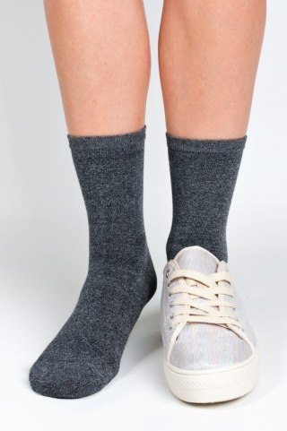 SKARPETY DAMSKIE BAMBUS 35-37 ciemny melange REGINA SOCKS