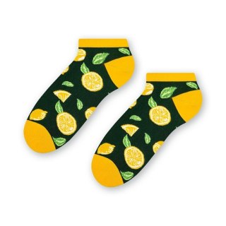 STOPKI DAMSKIE SUMMER SOCKS 114 35-37 zielony/cytryny 082 STEVEN