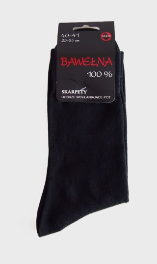 SKARPETY BAWEŁNA 100% 42-43 czarny NADIR