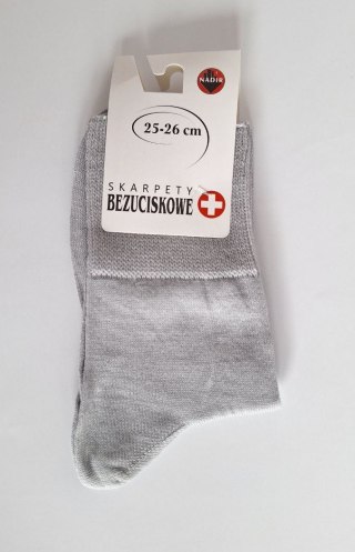 SKARPETY BEZUCISKOWE 42-44 popiel NADIR