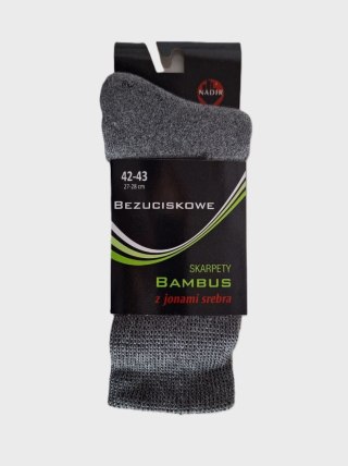 SKARPETY BEZUCISKOWE FROTTE BAMBUS M+ 42-43 melange NADIR