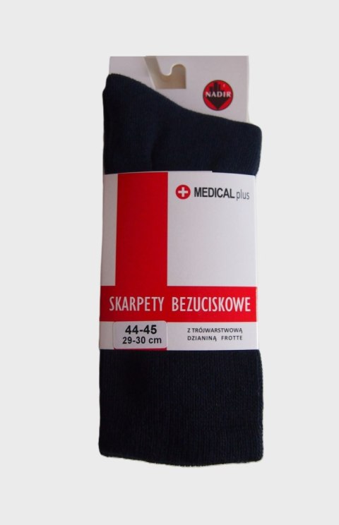 SKARPETY BEZUCISKOWE FROTTE M+ 42-43 granat NADIR