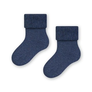 SKARPETKI FROTTE NIEMOWLĘCE 156 11-13 012 melanż jeans STEVEN