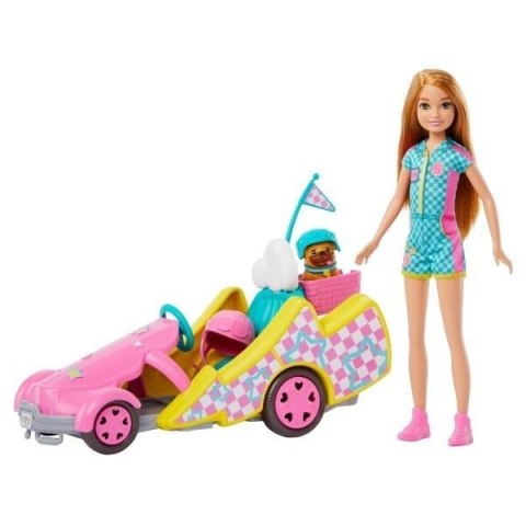 Barbie Gokart Stacie pojazd filmowy i lalka HRM08 Mattel