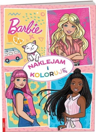 Barbie. Naklejam i koloruję Ameet