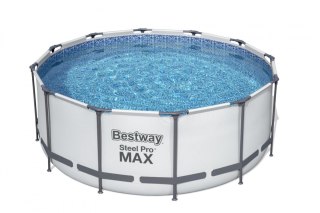 Basen stelażowy Steel Pro MAX 366x122 12FT BESTWAY 5w1 + Drabinka + Pokrywa + Pompa Filtr Bestway