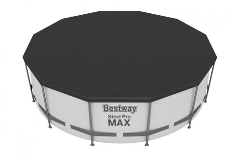 Basen stelażowy Steel Pro MAX 366x122 12FT BESTWAY 5w1 + Drabinka + Pokrywa + Pompa Filtr Bestway