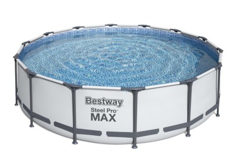 Basen stelażowy Steel Pro MAX 427x107 Szary 14FT BESTWAY 5w1 + Akcesoria Bestway