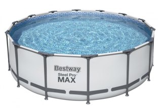 Basen stelażowy Steel Pro MAX 427x122 Szary 14FT BESTWAY 5w1 + Akcesoria Bestway