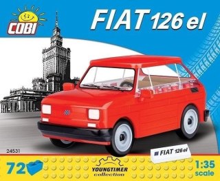 Cars Mały Fiat 126P 1994 - 1999 72 klocki Cobi