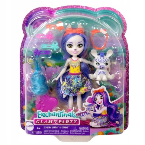 Enchantimals. Lalka Deluxe Zebra HNV28 Mattel