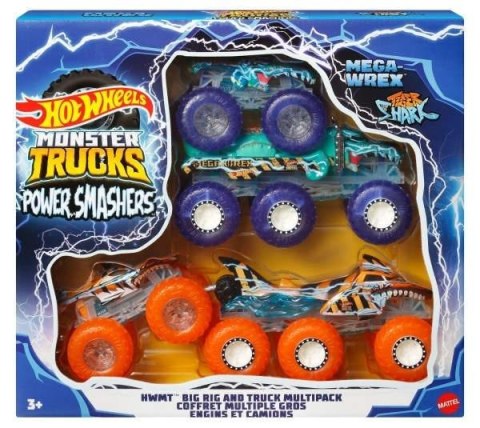 Hot Wheels Monster Trucks Wielopak z pojazdami Mattel