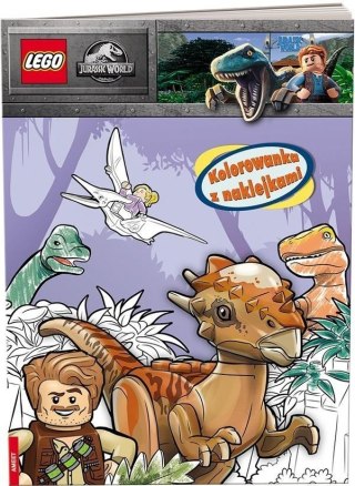 LEGO(R) Jurassic World. Kolorowanka z naklejkami Ameet