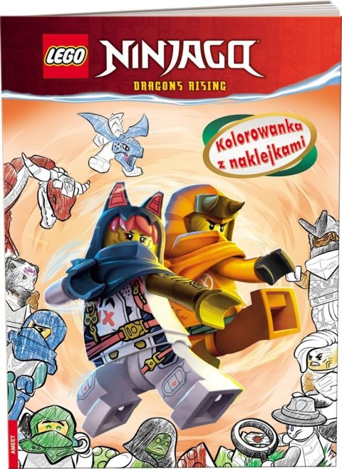 Lego Ninjago Kolorowanka z naklejkami Ameet