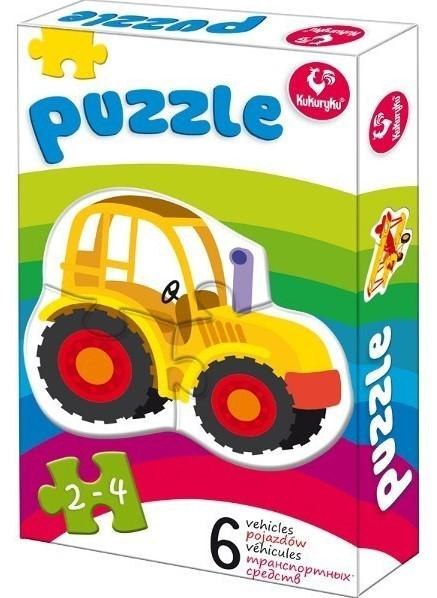 Pierwsze puzzle - Pojazdy Kukuryku