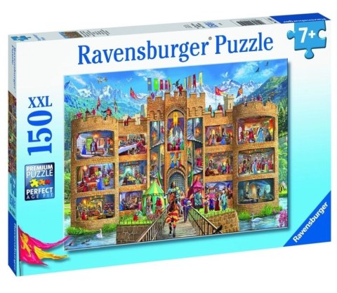 Puzzle 150 Widok na zamek rycerski XXL Ravensburger