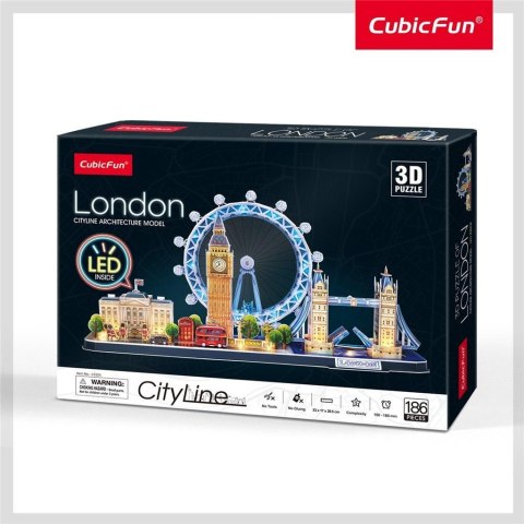 Puzzle 3D Cityline Londyn led Cubic Fun