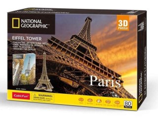 Puzzle 3D Paryż National Geographic Cubic Fun