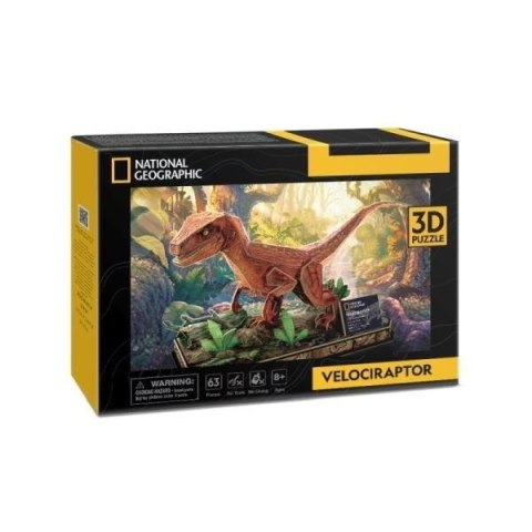 Puzzle 3D Welociraptor National Geographic Cubic Fun