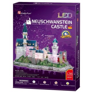 Puzzle 3D Zamek Neushwastein LED Cubic Fun