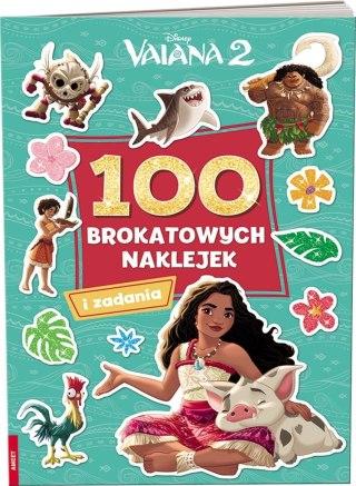 Vaiana 2. 100 brokatowych naklejek Ameet